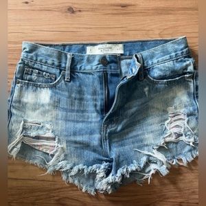 Abercrombie Cheeky High-waisted Jean Shorts